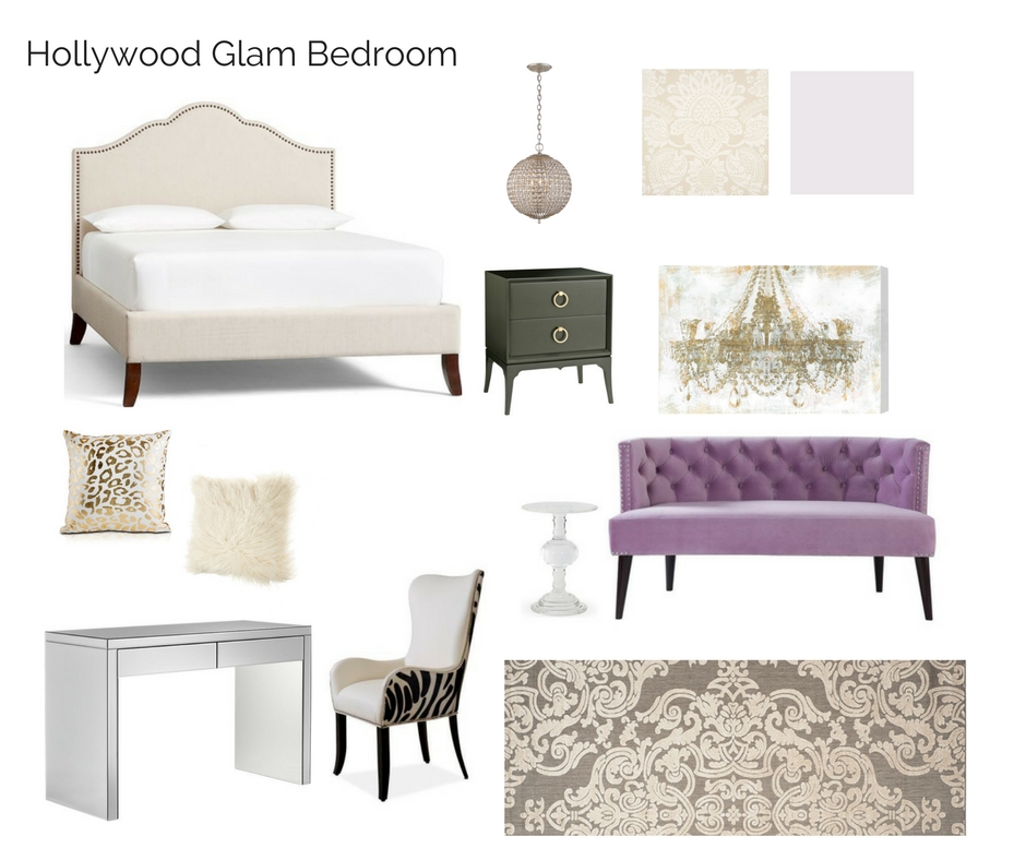 Hollywood glam store bedroom furniture