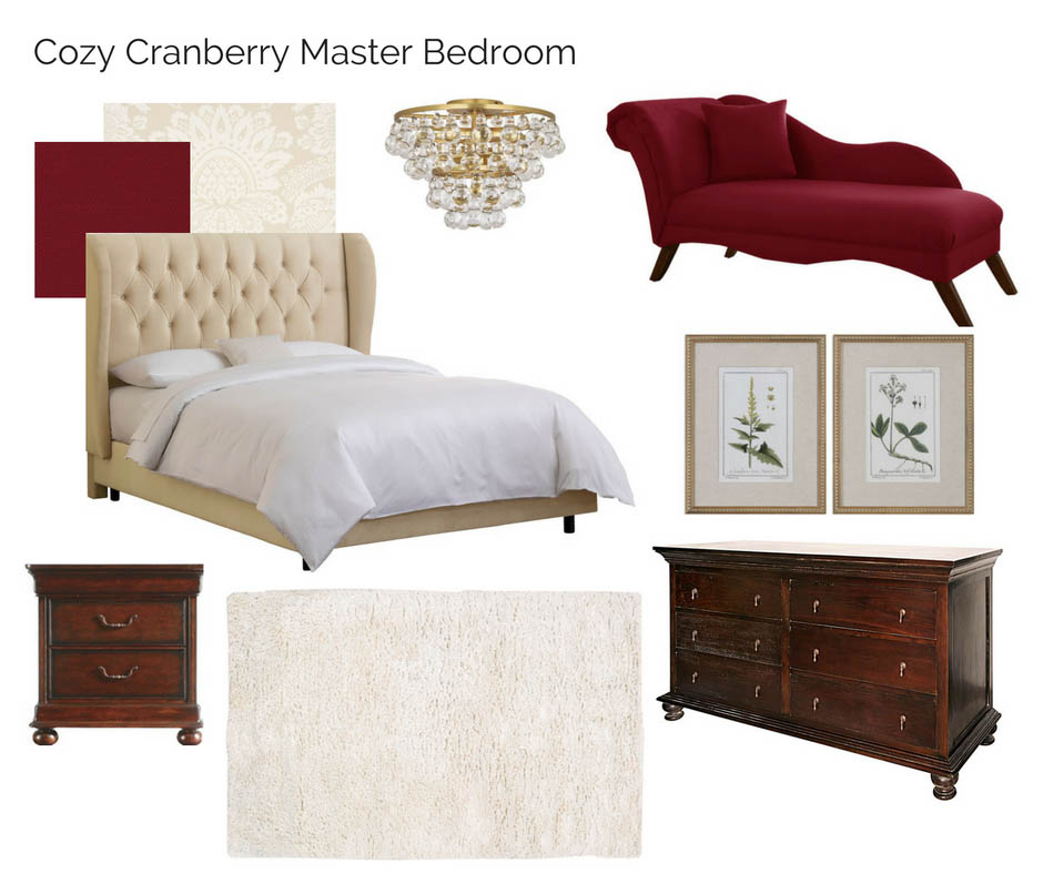 Cozy Cranberry Master Bedroom