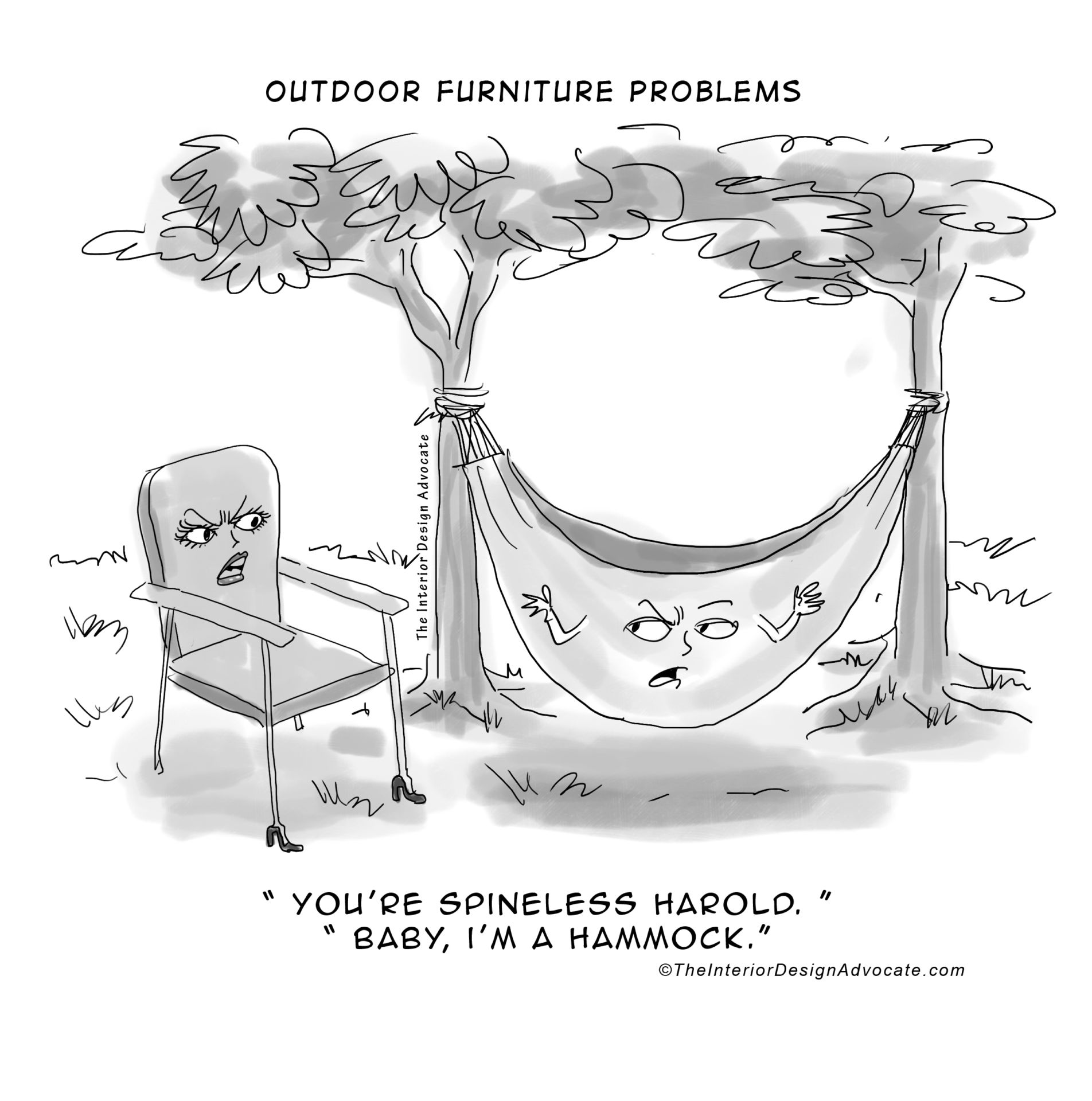 Design Giggles: Outdoor Furniture Problems