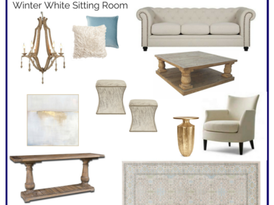 Room In A Box: Winter White Sitting Room