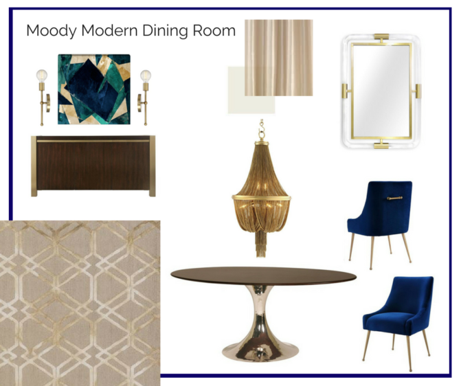 Room in a Box: Moody Modern Dining Room