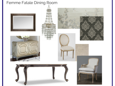 Room in a Box: Femme Fatale Dining Room