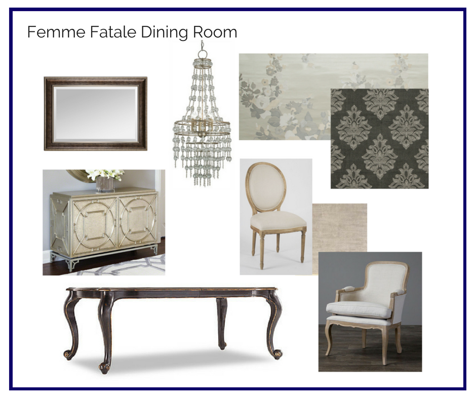 Room in a Box: Femme Fatale Dining Room