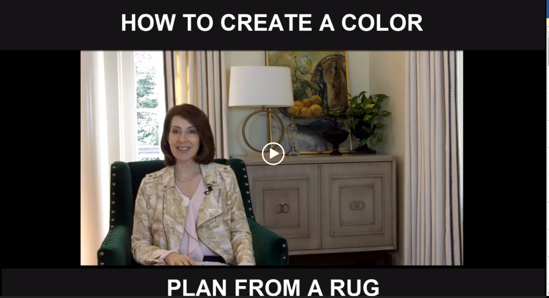 Creating a Room Color Plan from a Rug
