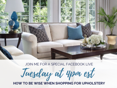 How to be Wise When Shopping for Upholstery
