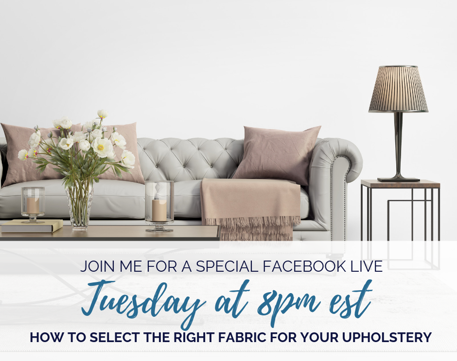 How to Select the Right Fabric For Your Upholstery
