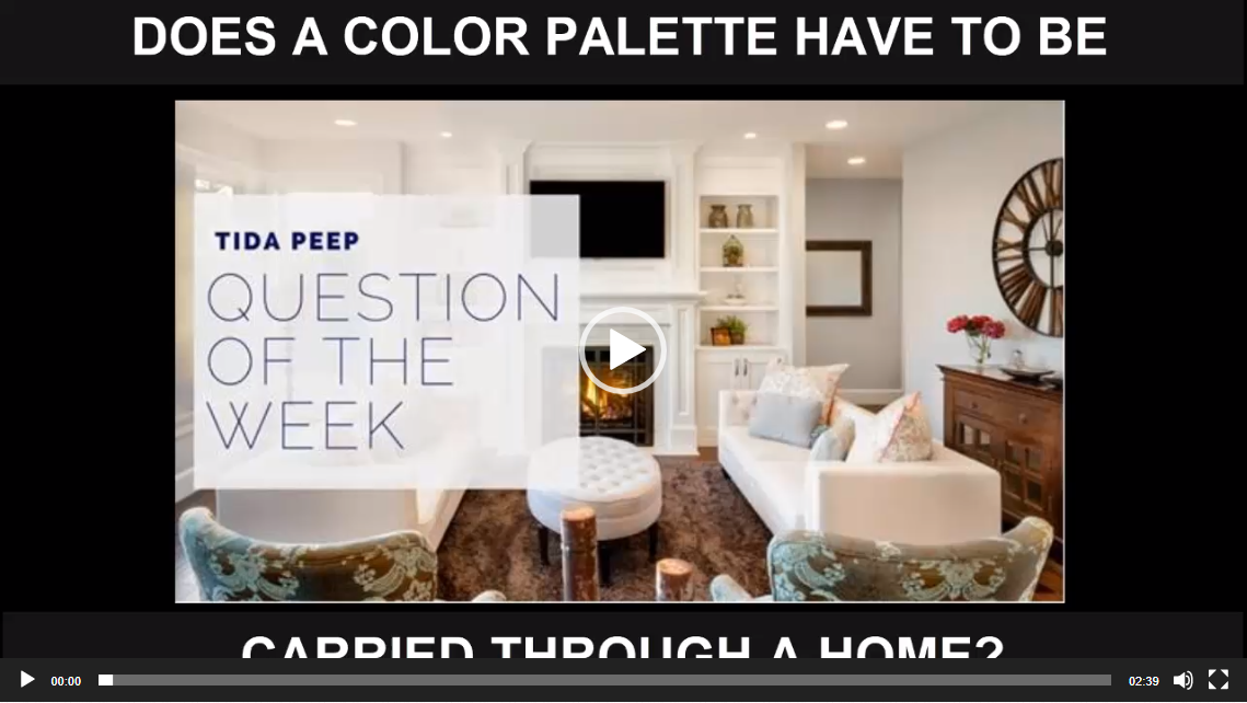 Does a Color Palette Have to be Carried Throughout a Home?