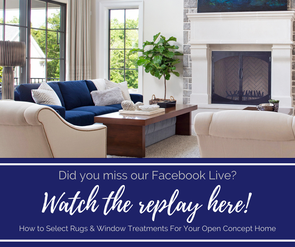 How to Select Rugs & Window Treatments For Your Open Concept Home