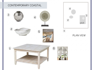 Coffee Table In A Box – Contemporary Coastal