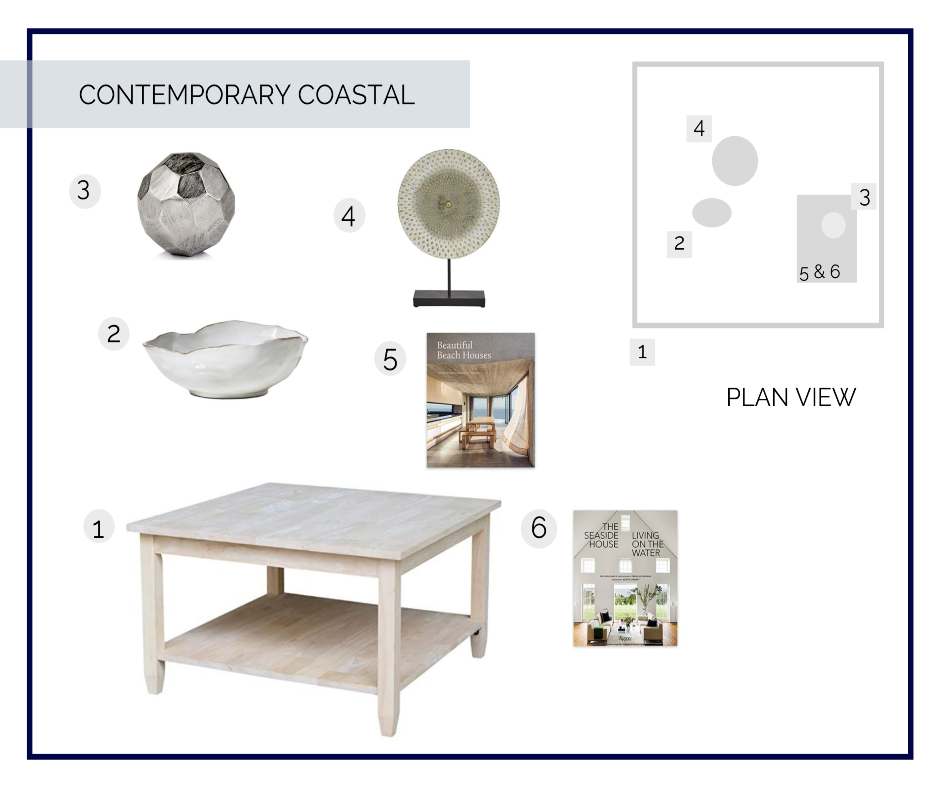 Coffee Table In A Box – Contemporary Coastal