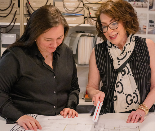 Interior Design Business Coach Donna Hoffman & Assistant Working